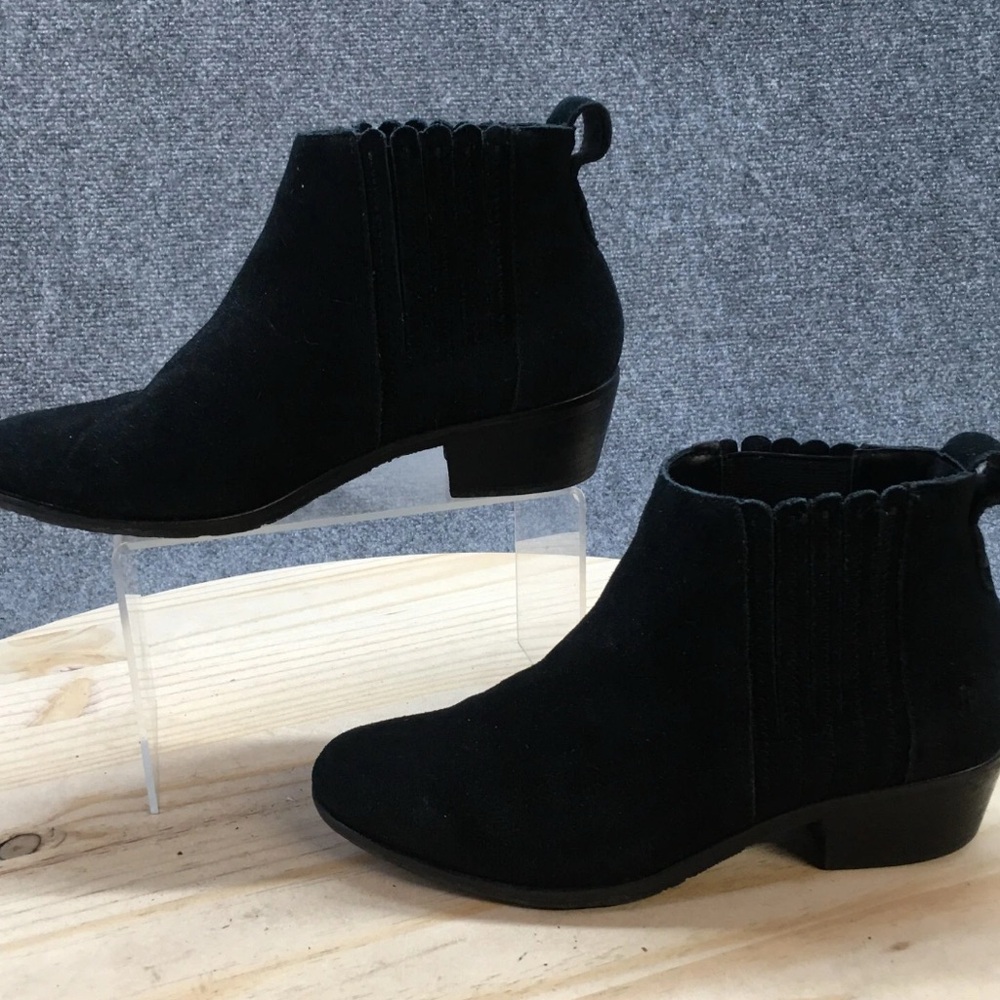 Jack Rogers Womens Chelsea Ankle Booties Black Suede Low Heel size 10 - Picture 2 of 11